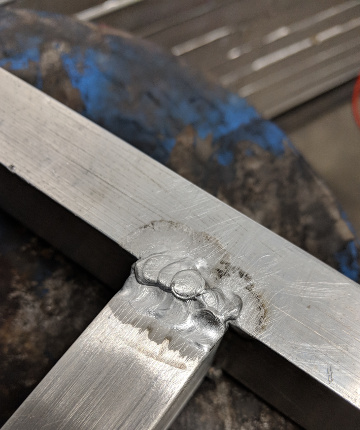 Aluminum weld for Walnut Valley Robotics 2018